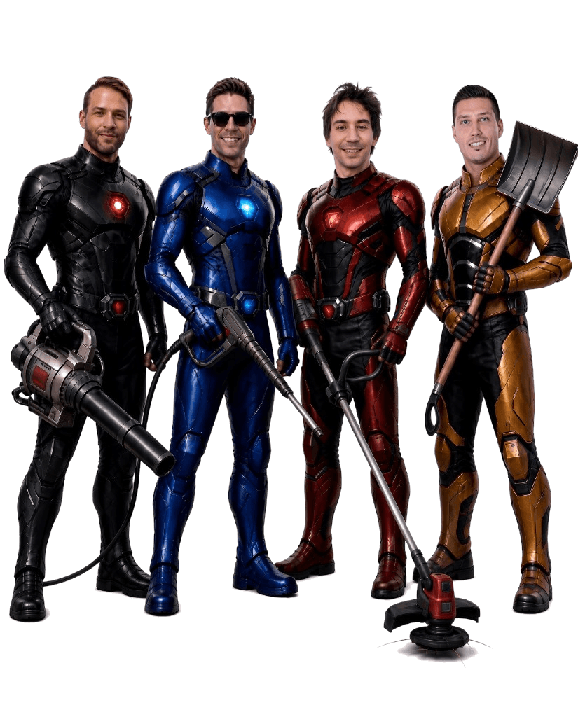 Eko Rangers ekipa Matijas, Blaž, Sašo in Rok — urejanje okolice Ljubljana